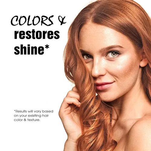 Vista 5 de Light Mountain Tinte y acondicionador de cabello de henna, tinte para el cabello castaño rojizo para hombres y mujeres, polvo orgánico de hoja