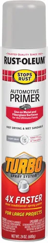 Vista 17 de Rust-Oleum 384757 Stops Rust Custom Spray de imprimación automotriz 5 en 1, 12 oz, gris oscuro mate