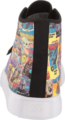 Vista 3 de DC X Star Wars The Mandalorian - Tenis de patinaje para hombre, Negro Multi (Manual Hi)