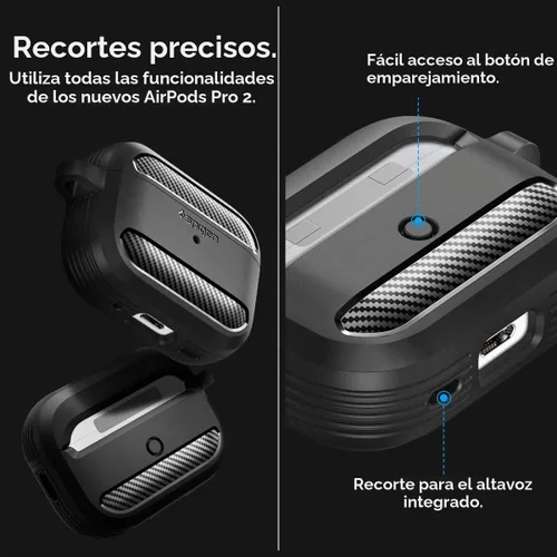 Vista 6 de Spigen Funda resistente diseñada para AirPods Pro 2 (2022/2023)