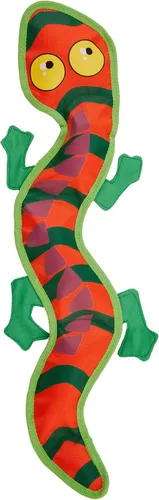 Vista 12 de Outward Hound - Fire Biterz. Juguetes chillones para perro hechos de material para mangueras contra incendio reales Verde (Green Lizard)