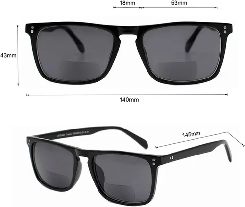 Vista 5 de VITENZI Lentes de sol bifocales para hombres y mujeres, lentes de lectura con lentes de sol tintados con lectores - Trento
