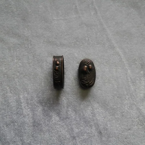 Vista 20 de Espada samurái japonesa KOSHIRAE – Aleación de Fuchi Kashira 01-44