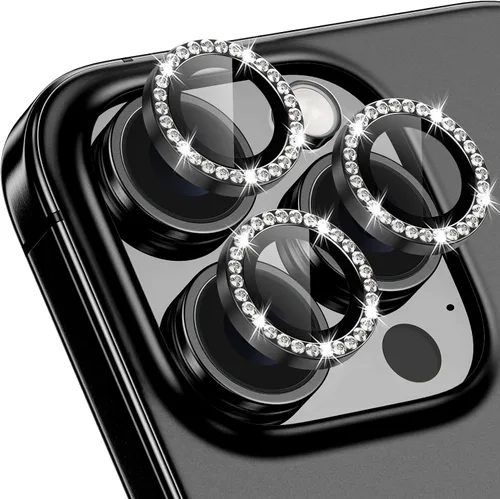 Vista 76 de Protector de lente de cámara para iPhone 15 Pro/iPhone 15 Pro Max, anillo de metal individual, dureza 9H, protector a prueba de arañazos, accesorios