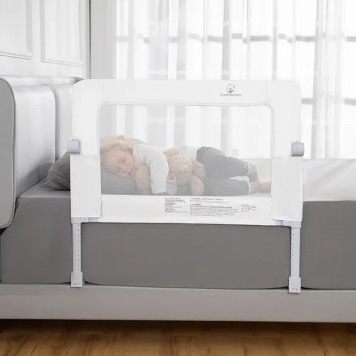 Vista 8 de ComfyBumpy Paquete de 1 riel de cama para niños pequeños de 35.5" L x 19.5" A Rieles de cama para niños pequeños para cama individual, matrimonial