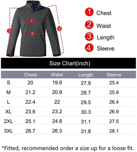 Vista 7 de Camisas de manga larga Henley para hombre