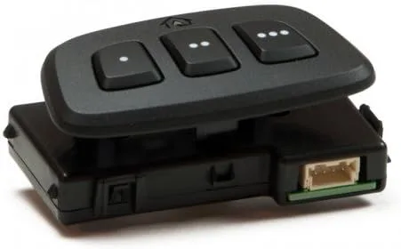 Vista 2 de HomeLink® Sistema de control inalámbrico con revestimiento montado y bisel en color café., Negro