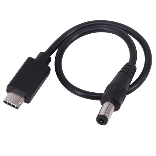 Vista 3 de [Paquete de 2 unidades de 0.8 ft USB 3.1 tipo C USB-C macho a CC 5.5X2.0.197 in macho Power Jack Extensión Cable adaptador de cable de carga