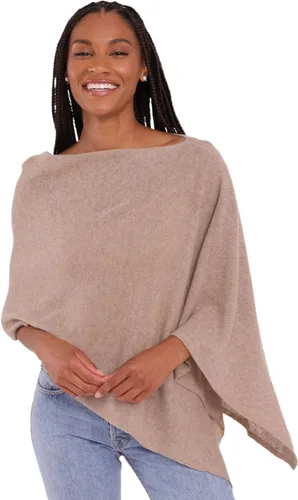Vista 14 de CLAUDIA NICHOLE by Alashan Poncho estilo vestido, 100% cachemira Ejército/1032