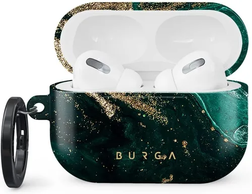 Vista 11 de Burga Funda para Airpods Pro 2 2022, compatible con Apple AirPods, funda protectora de plástico rígido, accesorios elegantes para teléfonos