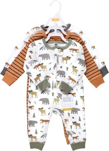 Vista 2 de Hudson Baby - Mameluco unisex de algodón para bebé Sleep and Play