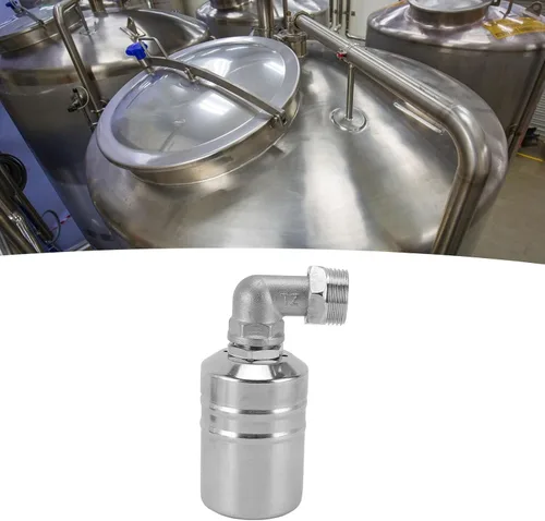 Vista 3 de Válvula de flotador de control de nivel de agua totalmente automática de acero inoxidable, válvula de flotador de acero inoxidable para tanque