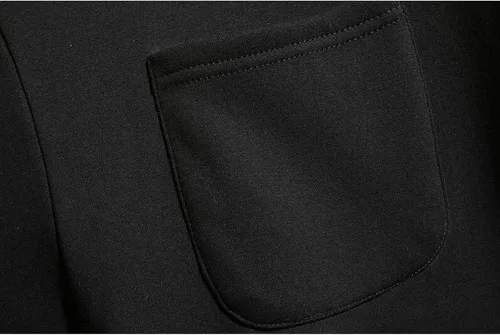 Vista 9 de GURUNVANI Sudaderas con capucha de moda para hombre, con bloques de color, cuello redondo, con capucha, retazos