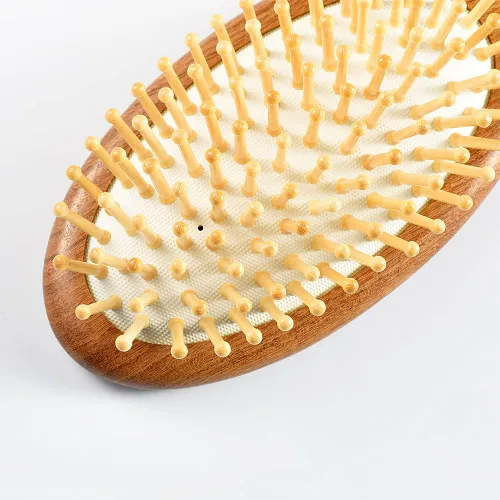 Vista 3 de TAN MUJIANG Cepillo de pelo Iroko Wood Scalp Massage YM