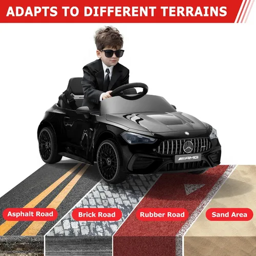 Vista 8 de TOBBI Auto de juguete eléctrico montable para niños, vehículo alimentado por batería para niños pequeños con control remoto parental/arranque