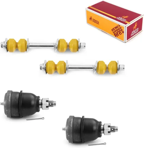Vista 120 de Metrix Premium Chassis Parts - Juego de 4 piezas de articulación de rótula superior y barra estabilizadora delantera para Ford Ranger RWD 1998-2011