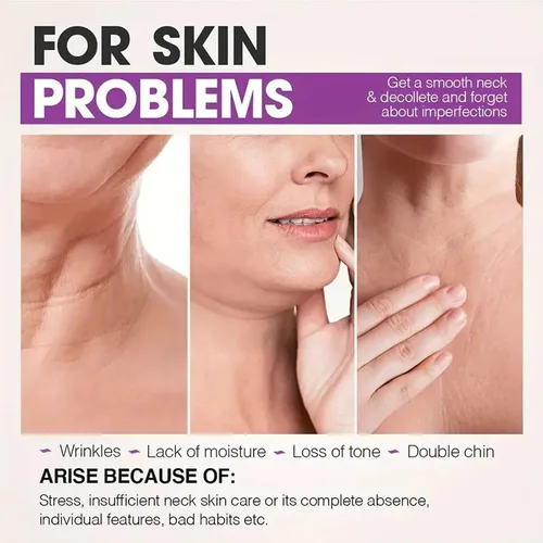 Vista 6 de Crema de colágeno para el rostro y el cuello, crema reafirmante para reducir el cuello de la barbilla doble reafirmante y levantar, crema hidratante