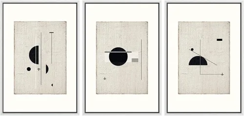 Vista 223 de SIGNWIN Lienzo enmarcado para pared, juego de arte neutro de bosque brumoso, ilustraciones en tono tierra, arte moderno, decorativo, bohemio