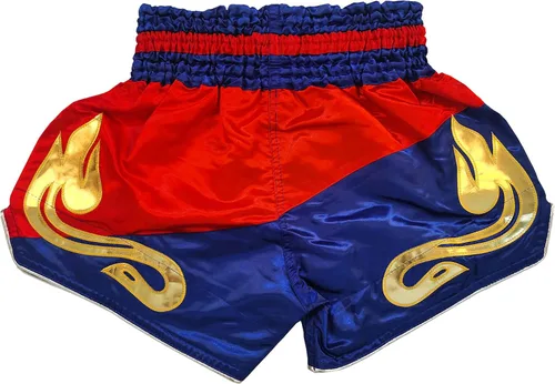 Vista 2 de FLKKY Muay Thai - Pantalones cortos de boxeo para hombres y mujeres de alto grado para artes marciales, entrenamiento de gimnasio, pantalones cortos