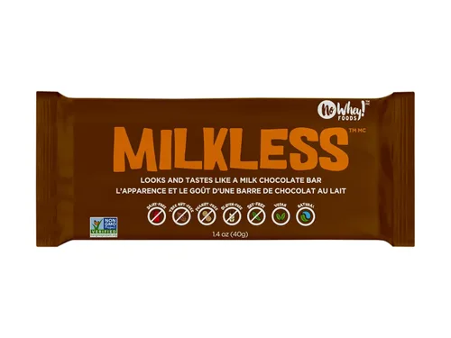 Vista 4 de Barras sin leche, paquete de 4, veganas, sin lácteos y nueces, aptas para alérgicos
