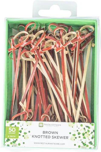 Vista 9 de Restaurantware Púas de madera de 3.5 pulgadas, 500 mini tenedores de cóctel de madera, dos púas de bambú resistentes para fiestas o catering