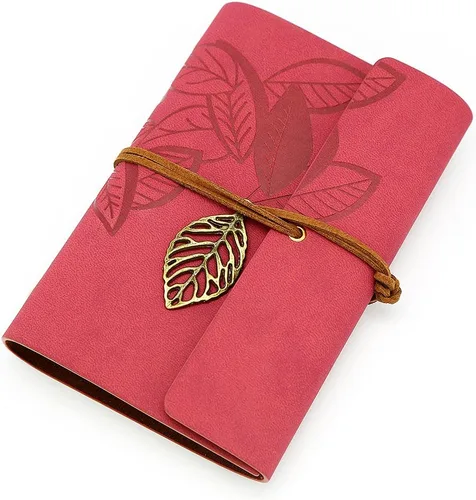 Vista 9 de Funda para notebook de cuero sintético, estilo vintage, con diseño de hojas, Negro