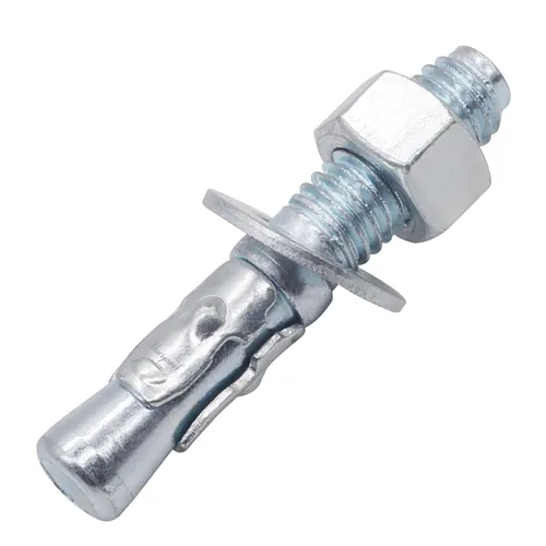 Vista 33 de Anclaje de cuña de 1/2" x 2-3/4", solo para cemento y hormigón, tornillos de acero al carbono galvanizados y pernos de retraso (10 unidades)