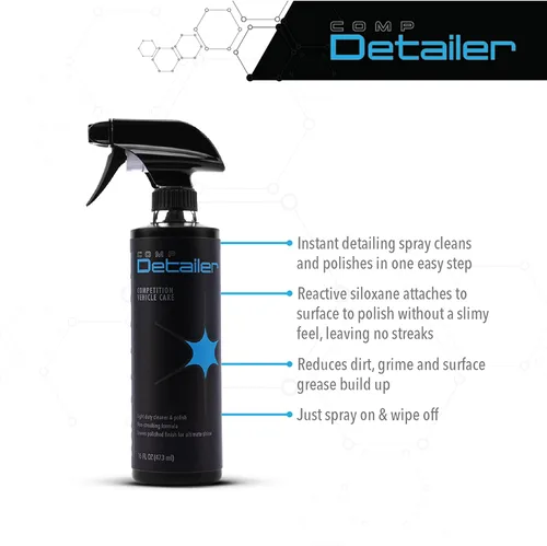 Vista 6 de Molecule Competition Detailer, solución de pulverización y limpieza, resistente a la suciedad, limpia y pule, 1 galón