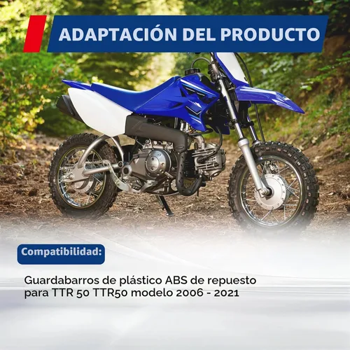 Vista 3 de Kit de carenado de cubierta lateral de guardabarros de plástico ABS para Yamaha TTR 50 TTR50 2006-2021