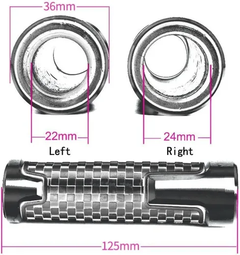 Vista 3 de Accesorios para motos Empuñaduras para manillar Empuñadura antideslizante para Yamaha MT01 MT09 MT07 MT10 MT03 MT-09 MT-07 MT-10 MT-03 (color: negro)
