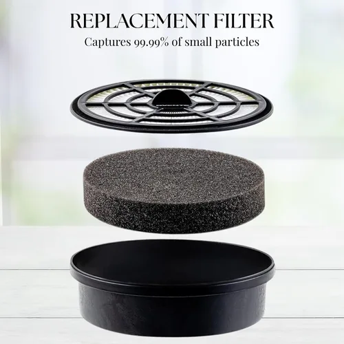 Vista 3 de OVENTE Filtro de repuesto de alta calidad para aspiradoras ST2620 sin bolsa con 99.9% de filtración de polvo y partículas, compacto fácil