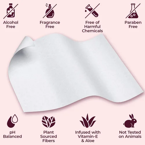Vista 3 de BOOTY WIPES Toallitas desechables para mujer, 320 unidades en total (4 paquetes de 80) toallitas húmedas para adultos, toallitas femeninas con pH