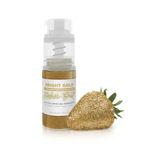 Vista 34 de Bakell - Brillantina Negra Tinker Dust (4g, 1x Mini Bomba de Pulverización) Brillantina Comestible para Alimentos, Postres y Bebidas! Negro