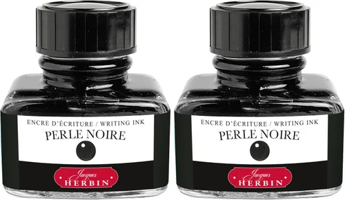 Vista 28 de Tinta para pluma estilográfica Herbin - Botella de 10 ml - Perle Noire