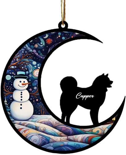 Vista 20 de Adorno conmemorativo personalizado para atrapasoles para perros, nombre personalizado y razas de perros, regalo para amantes de los perros, adorno