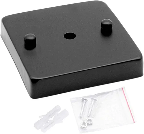 Vista 4 de Placa de luz de techo retro, base cuadrada cromada puntiaguda accesorios colgantes de disco compatibles con lámparas de pared, lámparas de techo