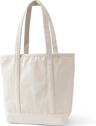 Vista 4 de Lands' End Bolso de lona abierto Natural