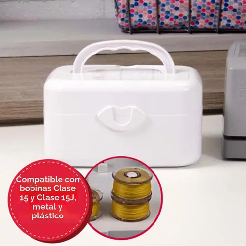 Vista 4 de SINGER Bobinadora portátil Máquina de bobinado de bobina compacta y fácil de usar con apagado automático Compatible con bobinas de clase 15 y 15J