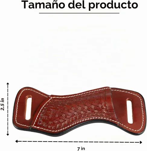 Vista 3 de Funda de cuero para cuchillo plegable con bolsillo para cinturón, portacuchillos compactos EDC Funda de cuero para funda de cuchillo plegable.