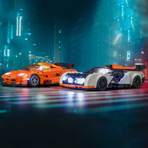 Vista 7 de VONADO Kit de luz LED compatible con Lego Speed Champions Sets 76918, iluminación de bricolaje compatible con Lego McLaren Solus GT