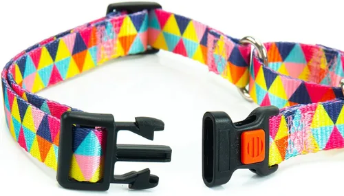 Vista 4 de Martingale - Collares de perro con estampado cómodo y ajustable, resistente celosía, talla S