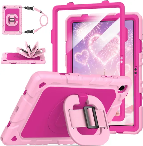 Vista 9 de Grifobes Fundas para Samsung Galaxy Tab A11 Plus 2025 / A9 Plus de 11 pulgadas 2023, a prueba de golpes, con protector de pantalla, soporte