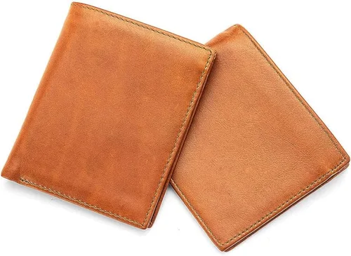 Vista 5 de MOTOZA Men's Wallet Multifunctional Men's Wallet Short Business Wallet (Color Vertical Section-Brown)