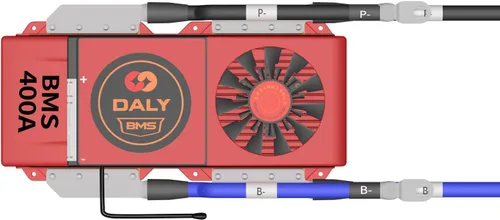 Vista 48 de DALY BMS 72V Li-ion 20S 30A Tablero de protección con cable de equilibrio de puerto común para panel solar autoconstruido, sistema de suministro