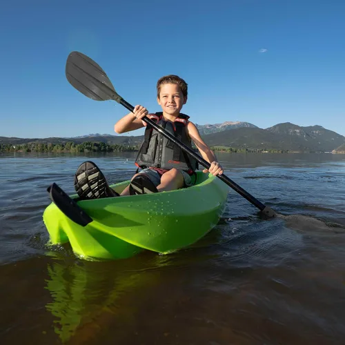 Vista 3 de Lifetime Youth Kayak de olas de 6 pies con paleta Verde