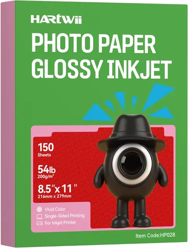 Vista 9 de 100 hojas de papel fotográfico brillante de doble cara, grueso, de alta calidad, 8.5 x 11 pulgadas, 10.58 oz/m², 80 libras, solo para impresora