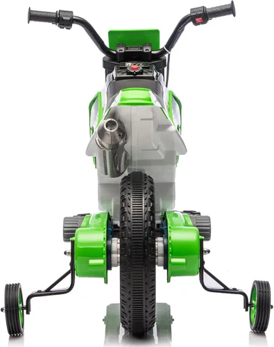 Vista 9 de Motocicleta para niños, motocicleta de paseo con batería 12V7A Verde