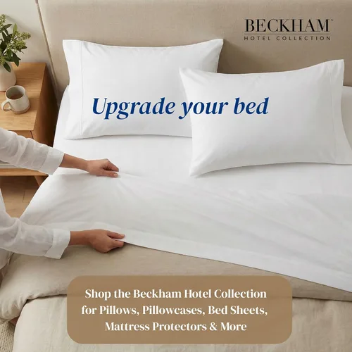Vista 9 de Beckham Hotel Collection Juego de sábanas tamaño Twin 100% algodón, ropa de cama de satén de lujo 500TC, bolsillo profundo de 16", que absorbe