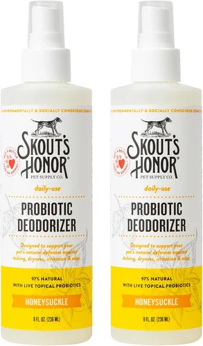 Vista 10 de SKOUT'S HONOR Spray desodorizante probiótico para perros, coco bañado por