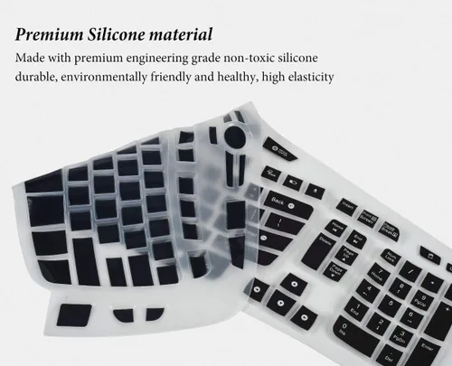 Vista 3 de Logitech MK570 MK570 MK550 MK550 Wireless Wave Keyboard - Funda para teclado Logitech MK570 de silicona ultrafina, color negro